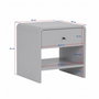 Nordure Mesita de Noche Milano Walnut